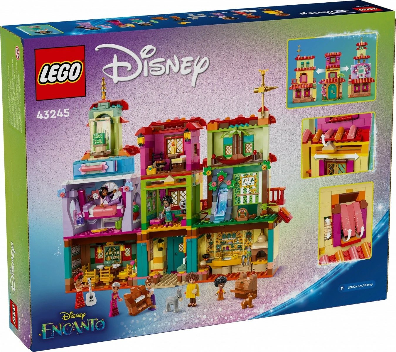 Set LEGO Disney Magical House of the Madrigals 43245, 1560 pjesë, shumëngjyrësh