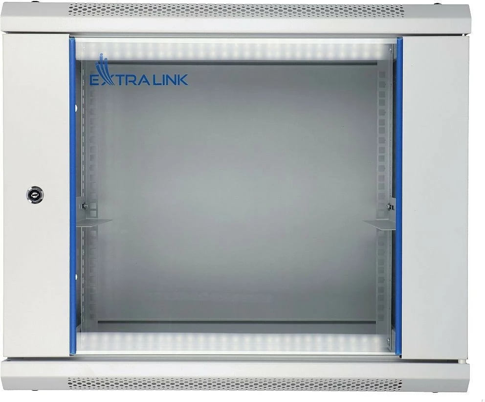 Kasë Extralink EX.8581 për server, 9U, 600x600 mm, xham, Gri