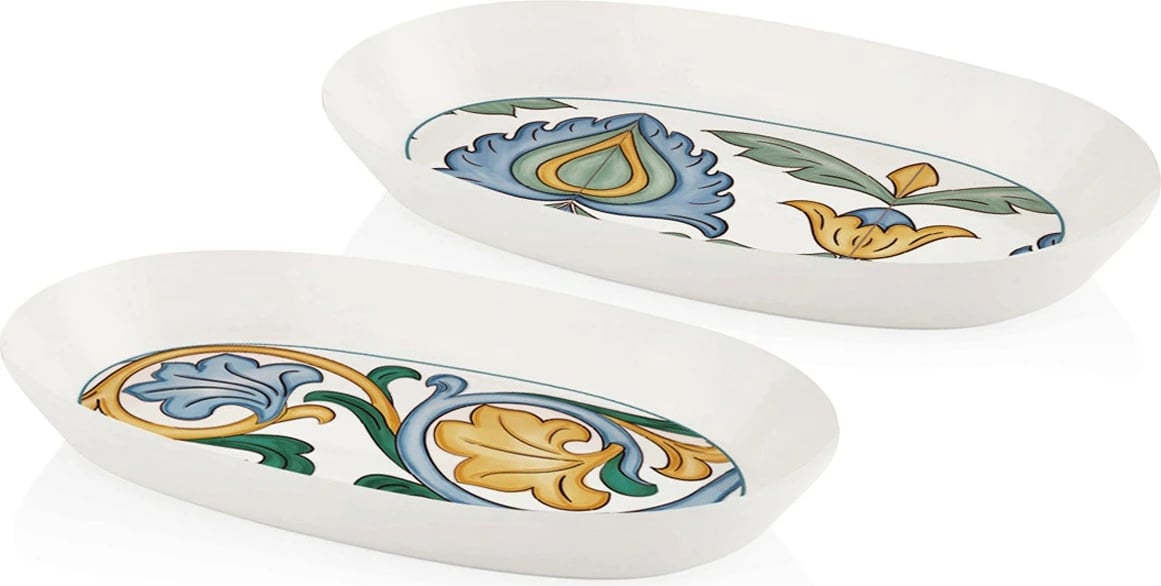 Pjatë shërbimi, shumëngjyrëshe, 26cm, set prej 2 copë, Hermia LMN006