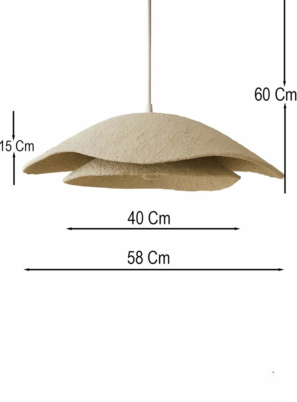 Llambë tavani Opviq, BK222, ngjyrë krem dhe e bardhë