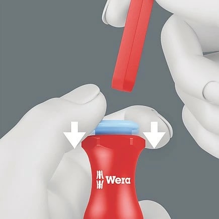 Set veglash Wera 05006631001, 17 copë, mbështjellës i zi