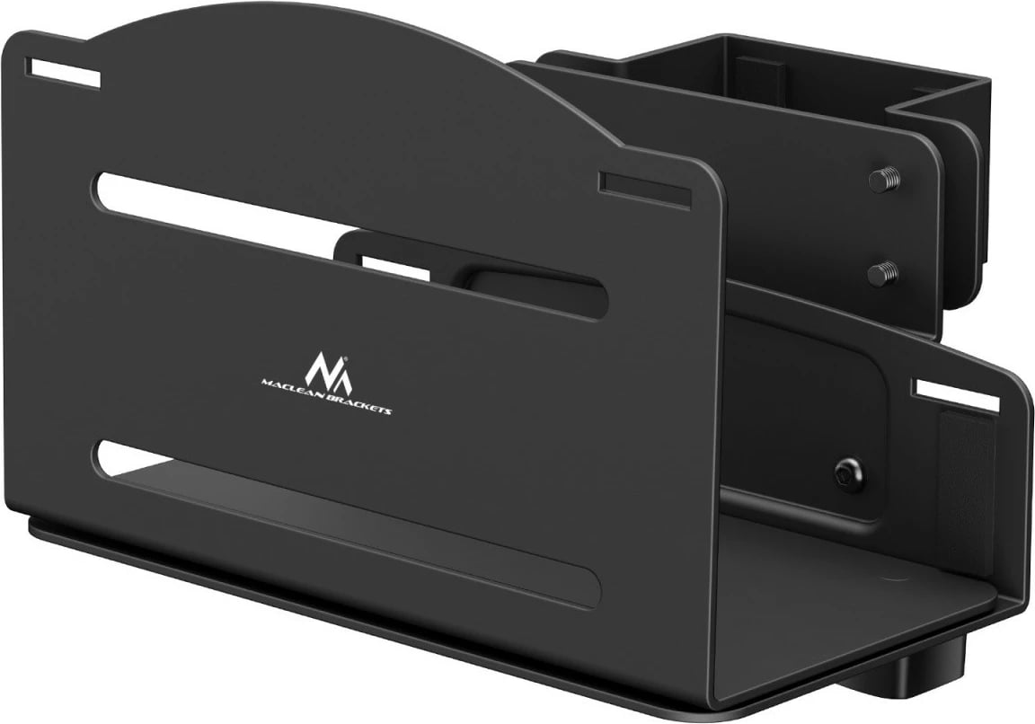 Mbajtës për kasë kompjuteri Maclean MC-116B, i zi