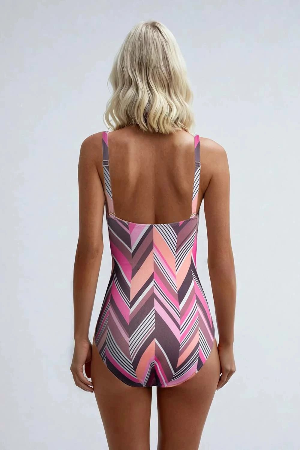 Rroba banje njëpjesëshe Rachel, ngjyrë kafe, Jumeon