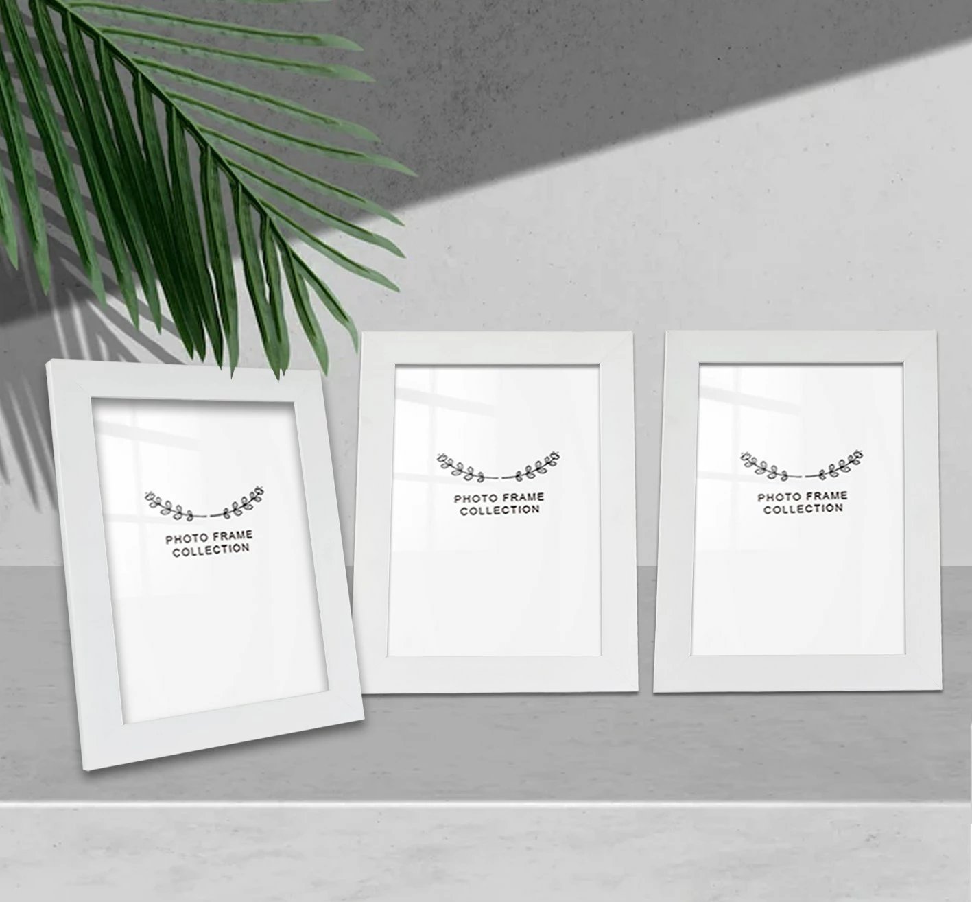 Korniza fotografish (3 copë), Evila Originals, 15x21cm, e bardhë