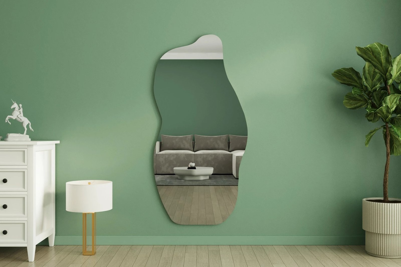 Pasqyrë Ralia, ngjyrë rëre, Hanah Home