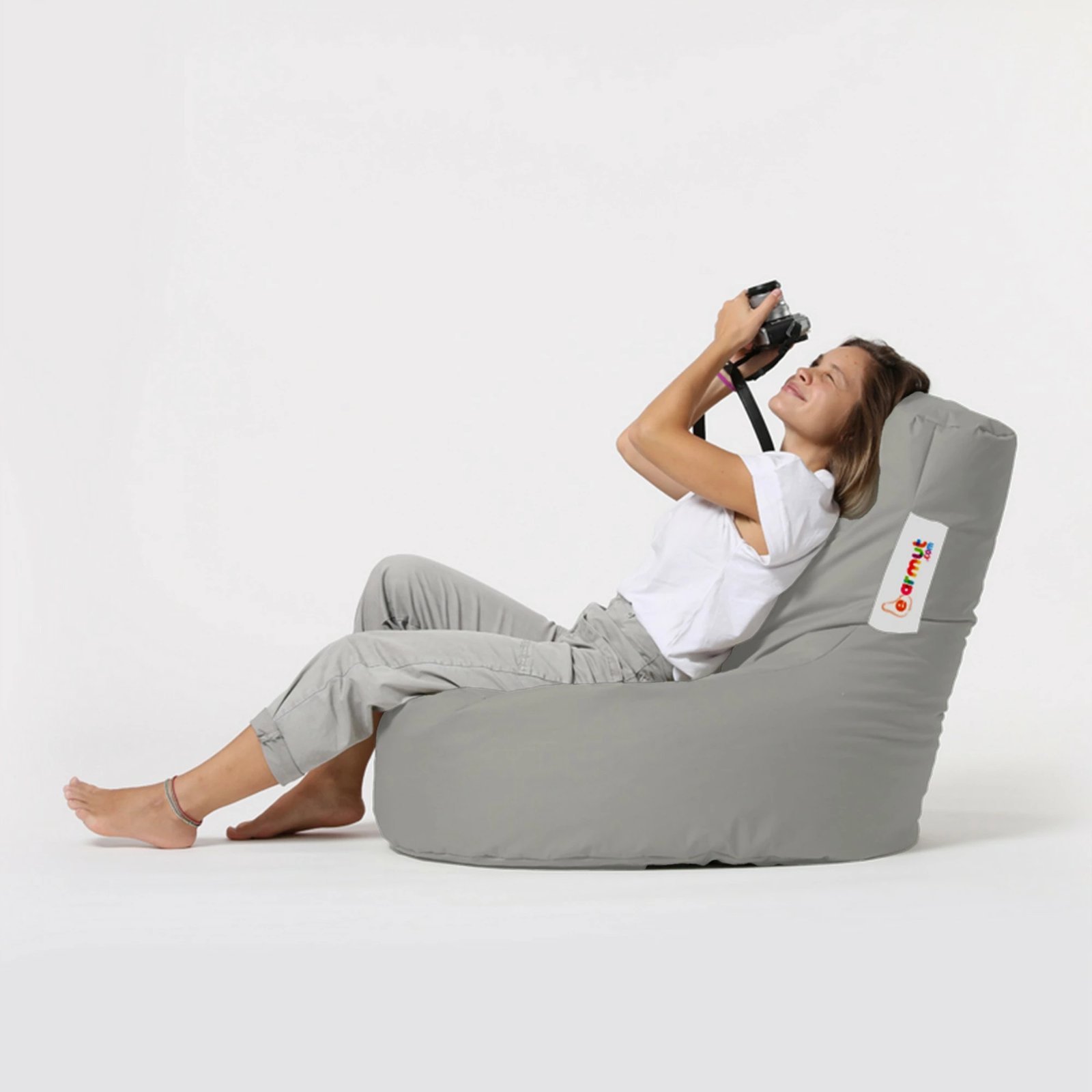 Qese për ulje në kopsht, ngjyrë gri e errët, Atelier del Sofa, Lina