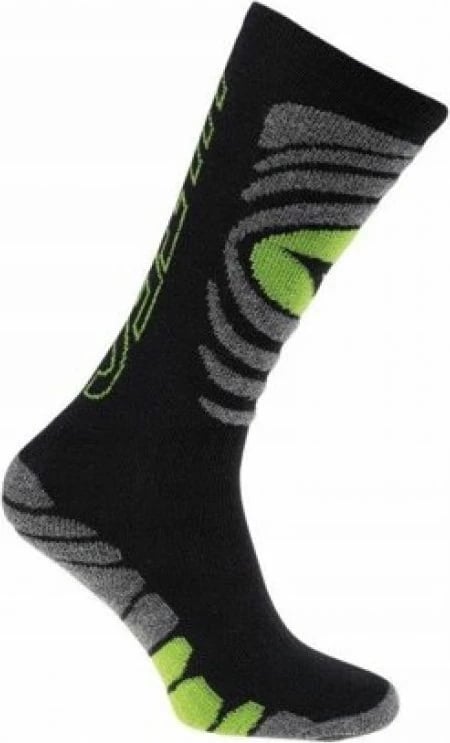 Çorape ski për fëmijë Hi-Tec, të zeza dhe jeshile