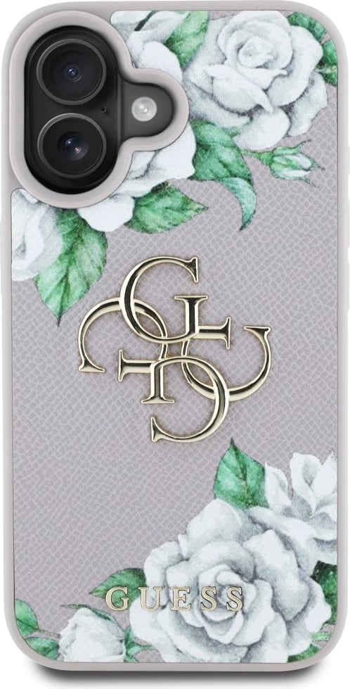 Mbështjellës Guess Grained Roses Big 4G Logo për iPhone 16, Vjollcë Mbështjellës Guess Grained Roses Big 4G Logo për iPhone 16, Vjollcë