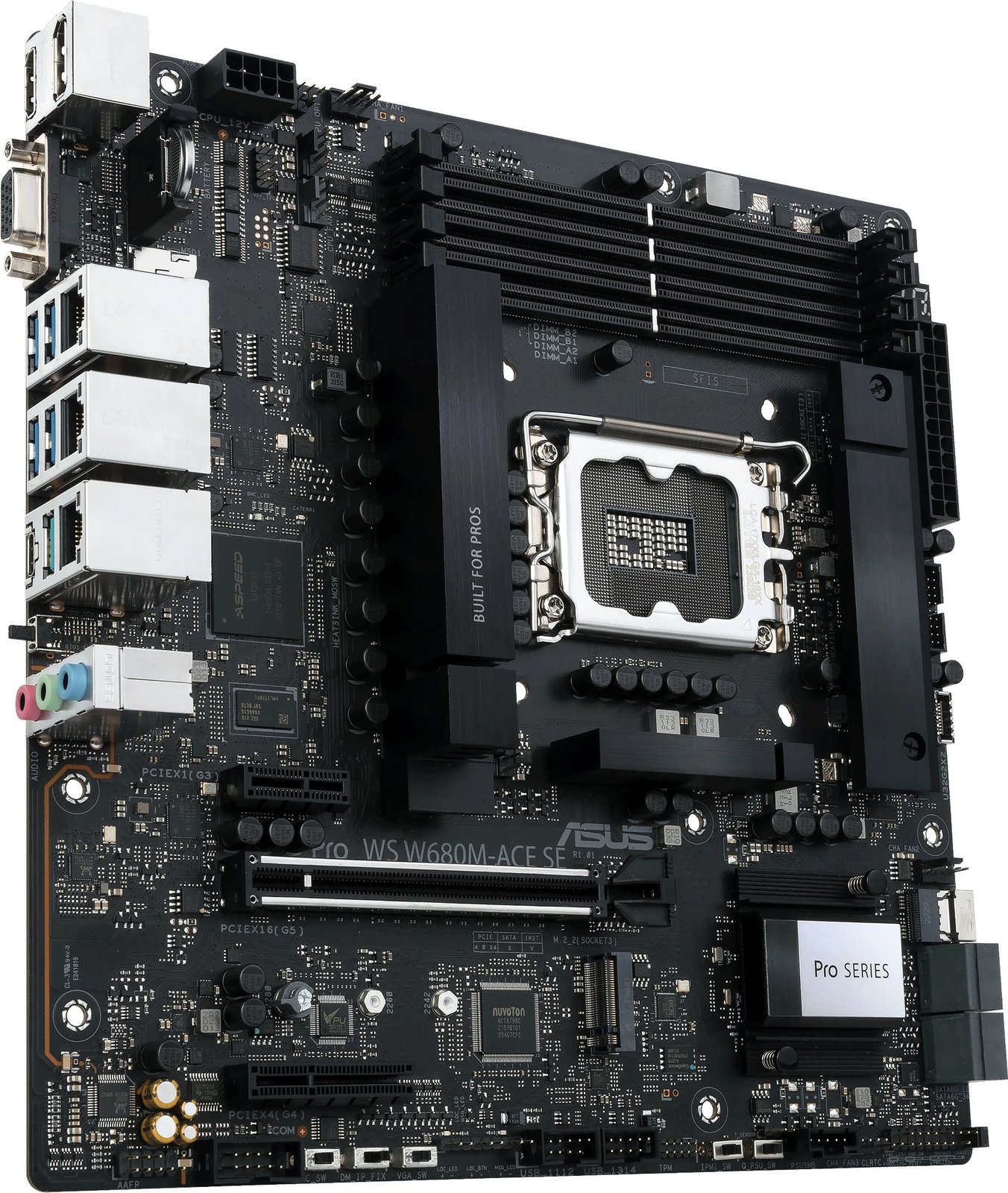 Pllakë amë ASUS PRO WS W680M-ACE SE, Intel, LGA 1700, DDR5-SDRAM, 192 GB