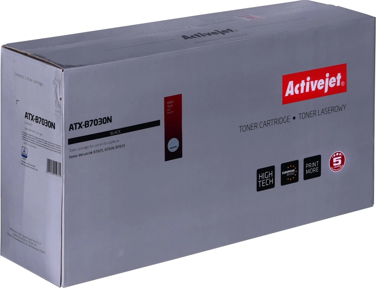 Toner zëvendësues Activejet ATX-B7030N për printer Xerox, i zi