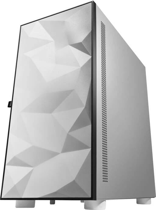 Kasë Darkflash DLM21, Mini Tower, xham i temperuar, pa ventilatorë, e bardhë