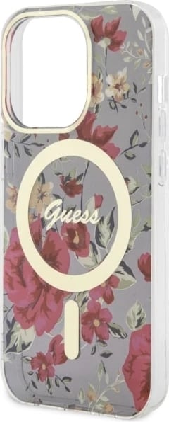 Mbështjellës Guess GUHMP14LHCFWSA për iPhone 14 Pro 6.1", Flower MagSafe, Gjelbër Mbështjellës Guess GUHMP14LHCFWSA për iPhone 14 Pro 6.1", Flower MagSafe, Gjelbër