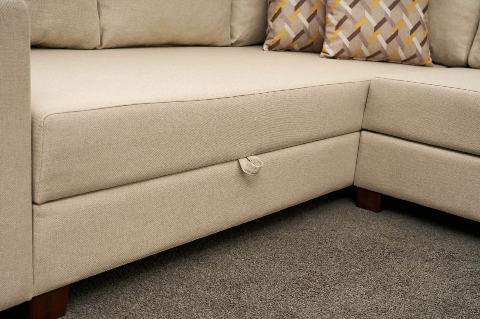 Kënd-sofë krevate Atelier del Sofa, Aly Arzilla, kënd i djathtë, ngjyrë krem