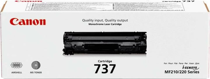 Toner Canon 737 9435B002 ~2400 faqe ISO, për i-SENSYS MF210/220 Series, i zi