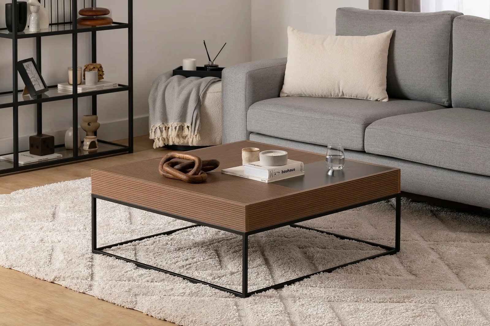 Tavolinë kafeje Hanah Home, Lena, ngjyrë arre