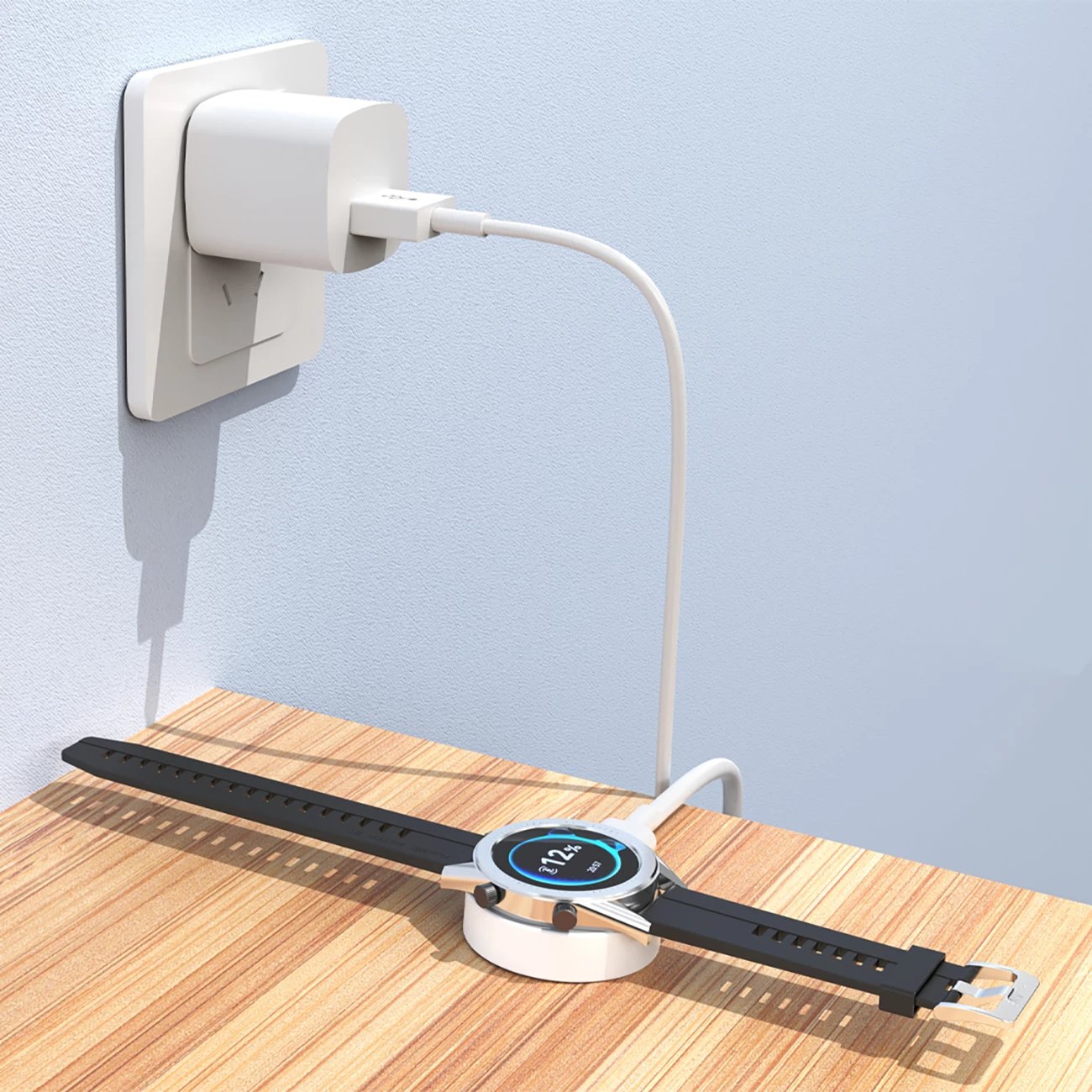 Karikues wireless për Huawei smartwatch Dudao A12H, 1.2m, i bardhë