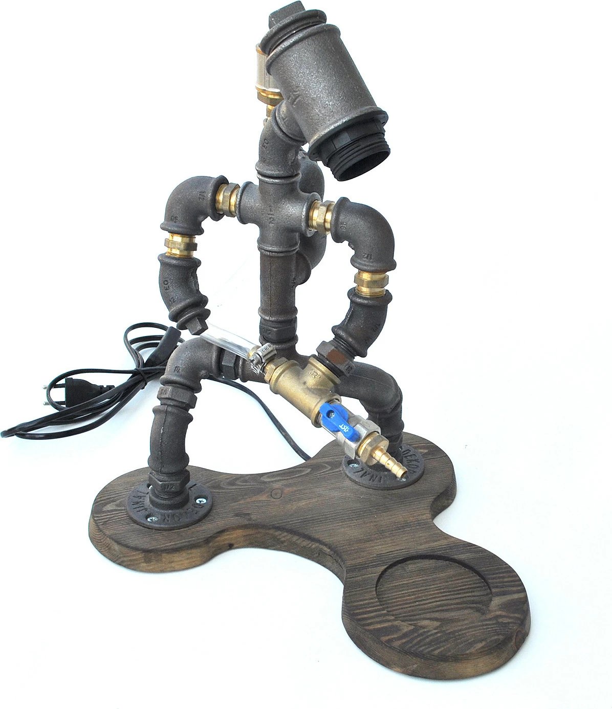 Dispenser për pije, Skye Decor, DSP006, ngjyrë arre dhe e zezë