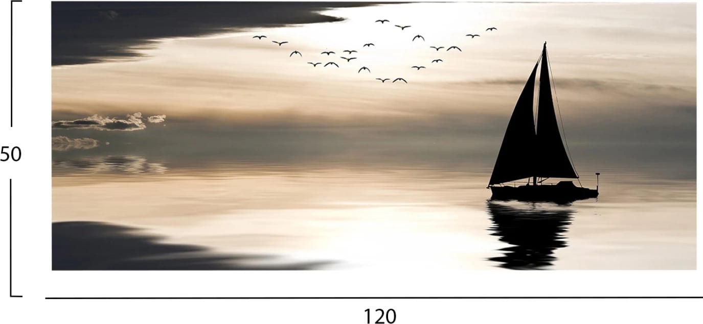 Pikturë muri GOBI, kanavacë e printuar, 120x3x50cm