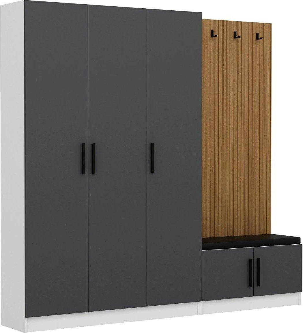 Stendë për korridor Skye Decor, Noah, anthracite, 225x210x35cm