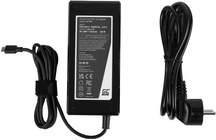 Adapter Green Cell PRO USB-C 130W, universal