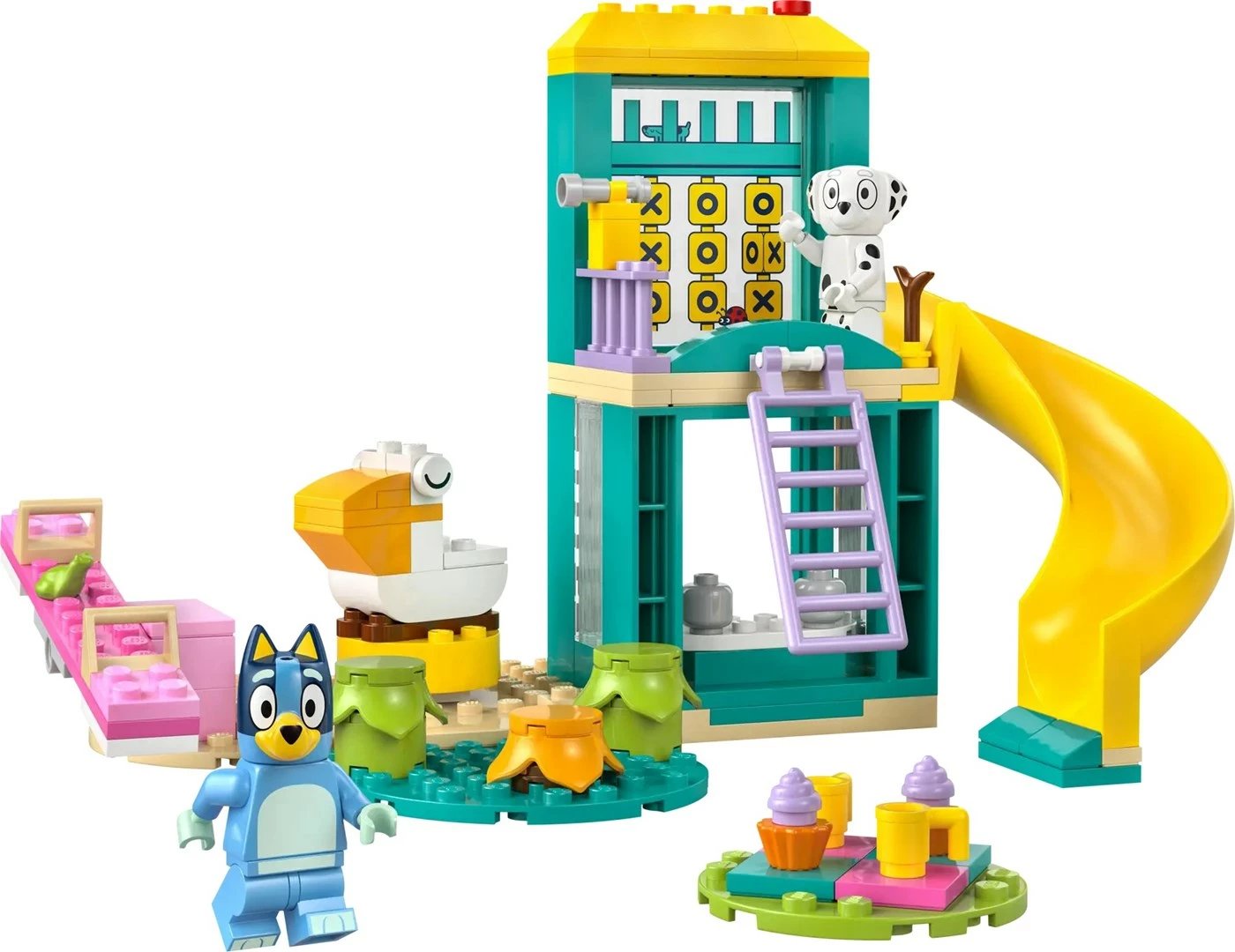 Set LEGO Bluey Playground Fun me Bluey dhe Chloe, 104 pjesë