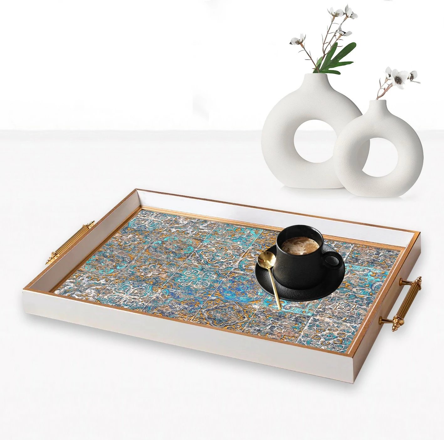 Tabaka prej qelqi, dizajn Aberto, TPB9857, shumëngjyrëshe