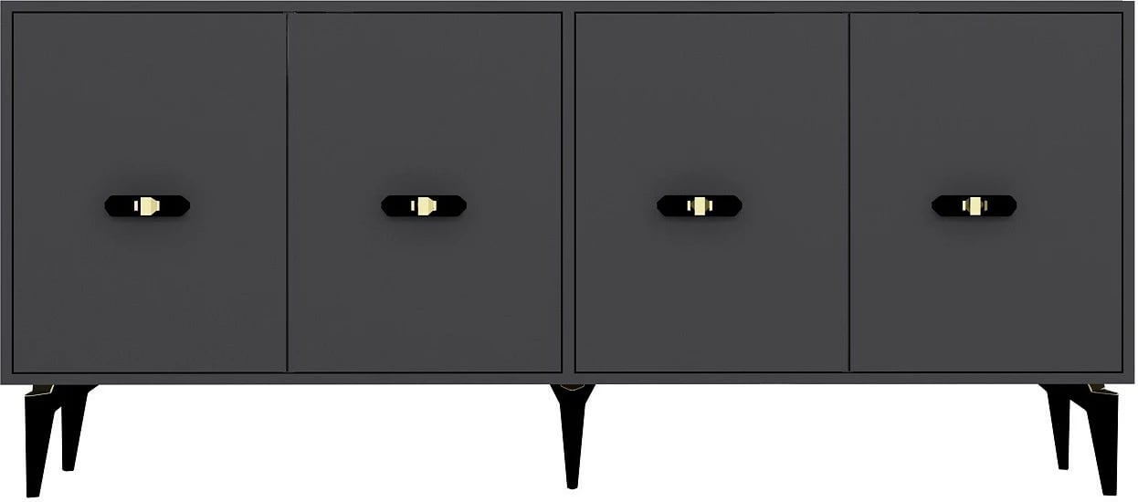 Konsol Skye Decor, ngjyrë antracit, Fly