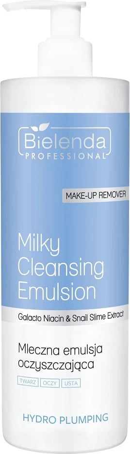 Emulsion pastrues për fytyrë për femra Bielenda Professional Hydro Plumping Milk Cleansing Emulsion 500ml