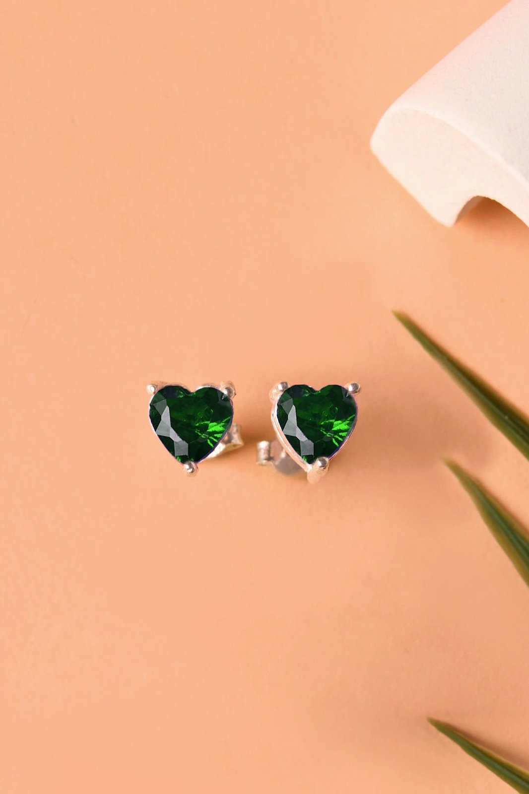 Vath argjendi Elika, gur zirkon i gjelbër, ELKAB92245