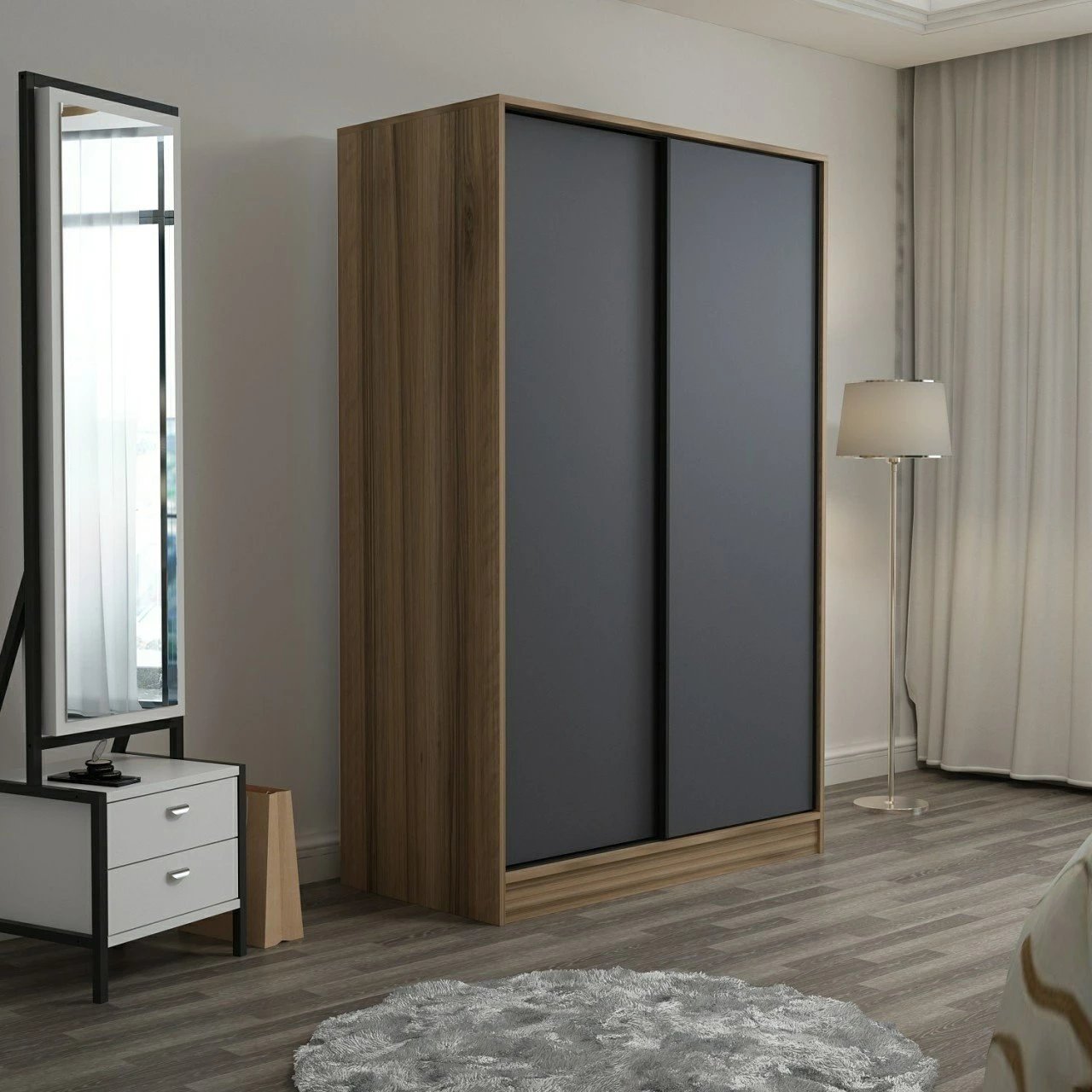 Dollap Hanah Home, Kale, antracit-lis, 2316