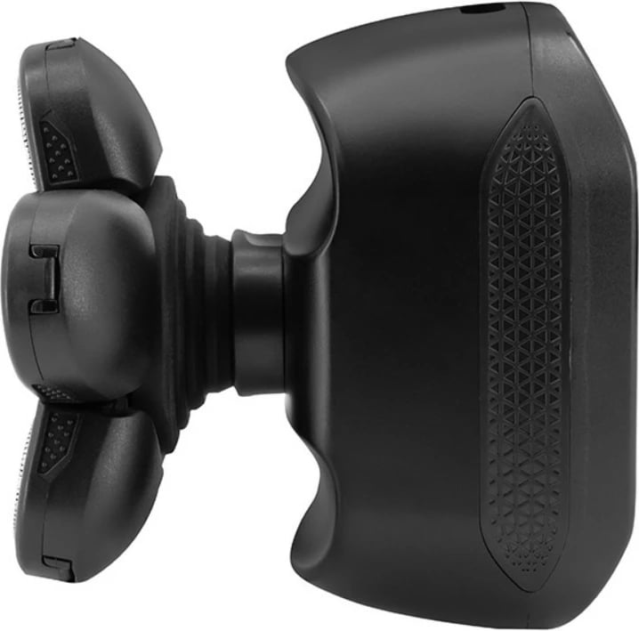 Makinë rroje për kokë, Lafe MasterSmooth, 6 koka fleksibile, IPX6, përdorim i thatë & i lagësht, bateri 60 min, me trymer për hundë, e zezë