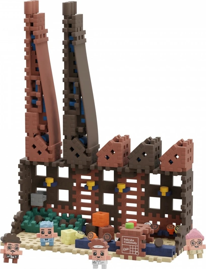 Set lodrash ndërtimi Marioinex Mini Waffle Fabryka Czekolady, 230 elemente, shumëngjyrëshe