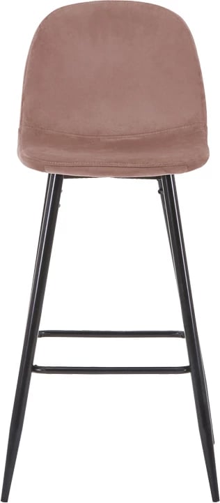 Karrige për bar mesatare Bella, ngjyrë mollë e kalbur, këmbë metali të zeza, 41x47x93cm