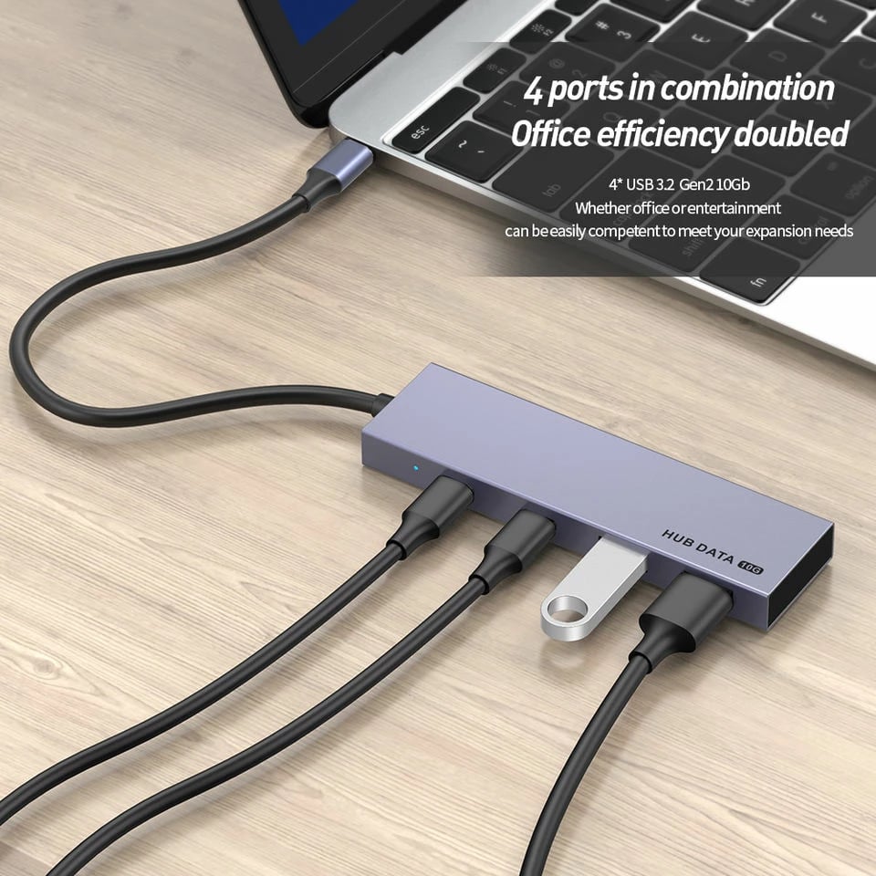 Docking Station Hub 4in1 Type-C to Usb+Type-C SONIT TY0066