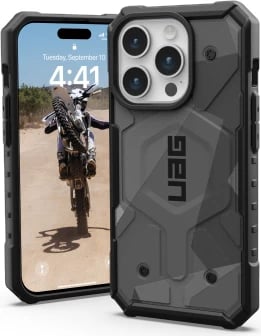 Mbështjellës UAG Pathfinder për iPhone 15 Pro, moro gri