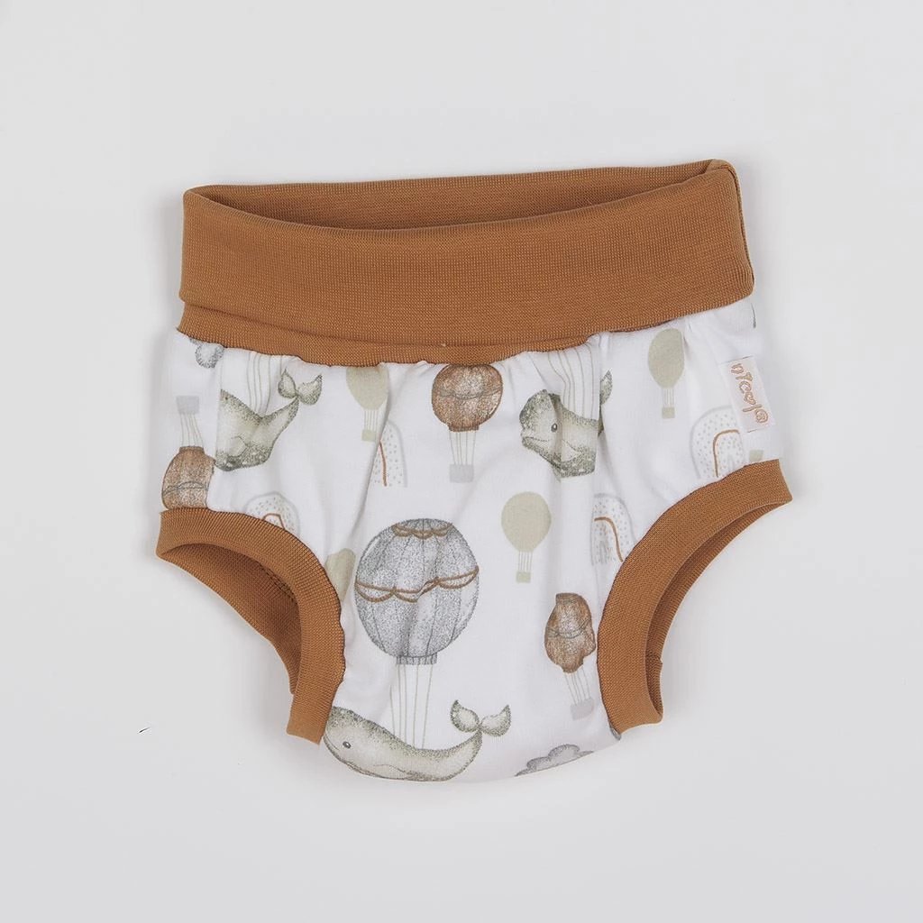 bloomers për bebe Nicol Miki, pambuk 100%, 0-3 muaj, kafe