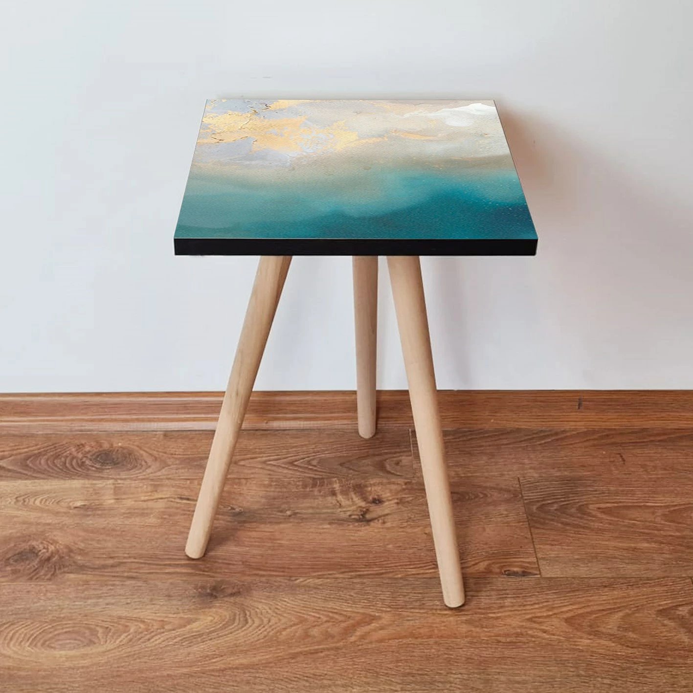 Tavolinë anësore Skye Decor, Shp182, ngjyrë kaltër