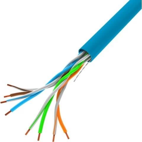 Kabllo rrjeti UTP Lanberg LCU5-12CU-0305-B, Cat 5e, 305m, Kaltër
