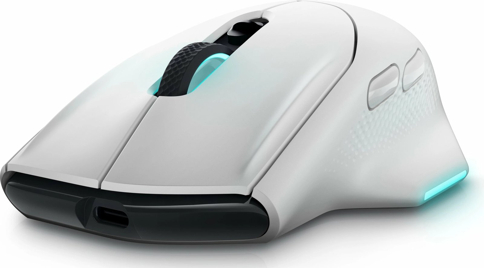 Maus Dell Alienware AW620M, optik, 7 taste, kabllo/pa kabllo, i bardhë