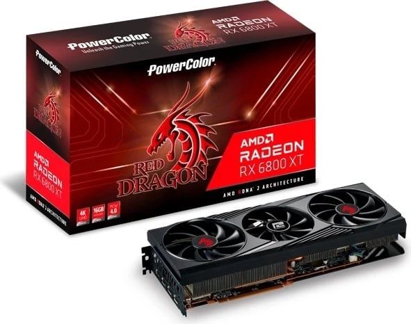 Kartë grafike PowerColor Radeon 6800 XT Red Dragon, 2310MHz,16GB