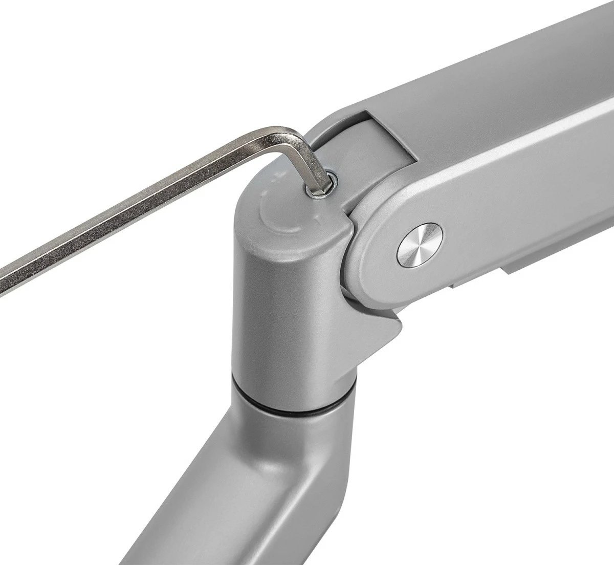 Mbajtës tavoline për monitor Maclean Ergo Office ER-447, 17-32", alumini, argjendtë