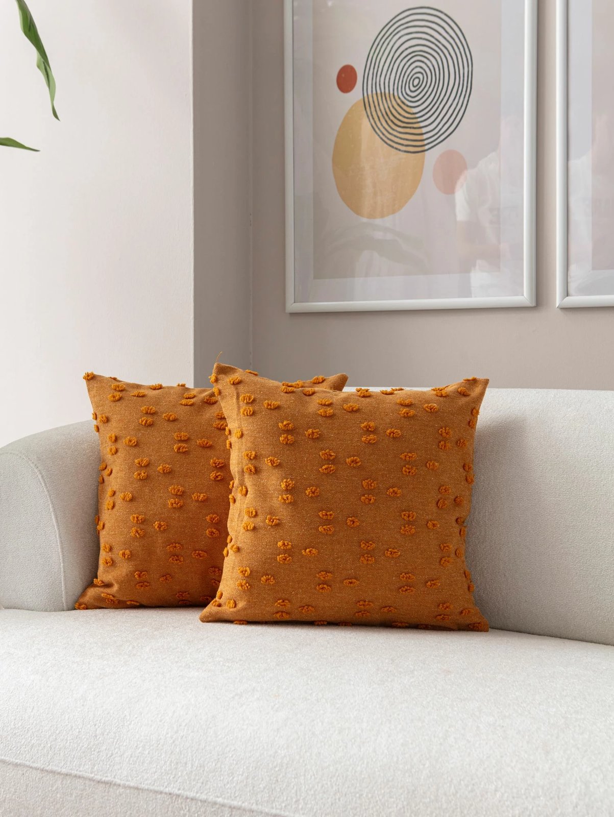 Set mbulesash për jastëkë (2 copë), Evila Originals, Tuffet, portokalli v8