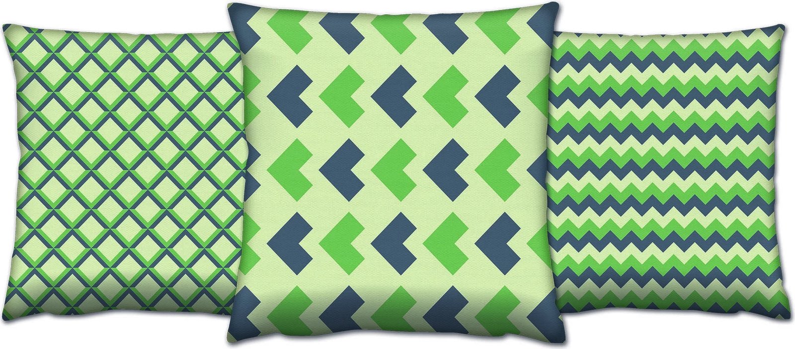 Set jastëkësh dekorativ (3 copë), shumëngjyrësh, AC-4380-4374-4382