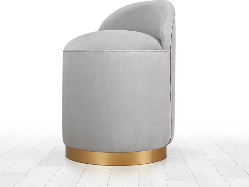 Puf Atelier del Sofa, ngjyrë gri e çelët, Dover