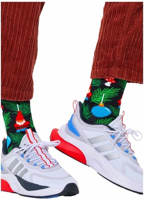Çorape Happy Socks, për femra, të zeza