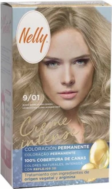 Ngjyrë për flokë Nelly Creme Intense Tint 9/01 unisex Extra Light Ash Blonde