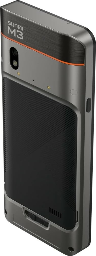 Terminal POS dorëmbajtës, Sunmi M3 A14, 6.75" 3GB/32GB, NFC SoftPOS, Wi‑Fi, IP65, bateri 5000 mAh, e zezë/argjendtë