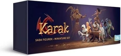 Set miniatura për lojë tavoline Albi Karak, 8 copë, Gri