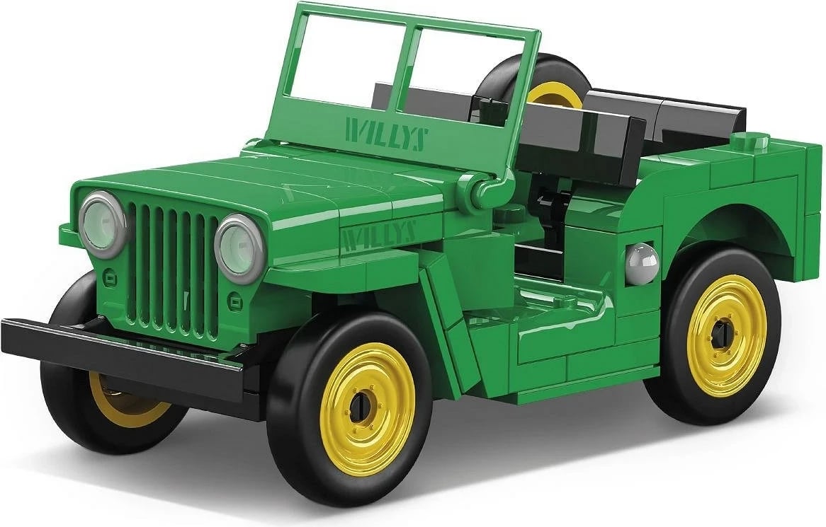 Set blloqesh ndërtimi COBI Jeep Willys CJ-2A, 111 pjesë, e gjelbër