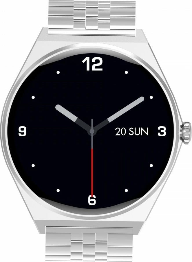 Smartwatch EcoWatch EW05 SL, 1.43", AMOLED, Bluetooth, Argjend